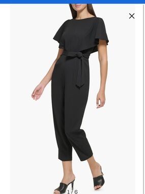 NWT DKNY FLUTTER SLEEVE JUMPSUIT